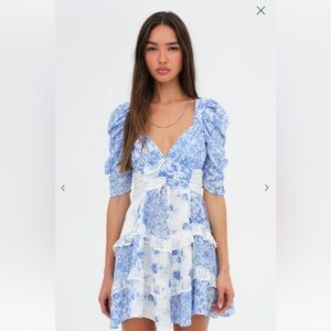 For Love & Lemons Rosalyn Mini Dress